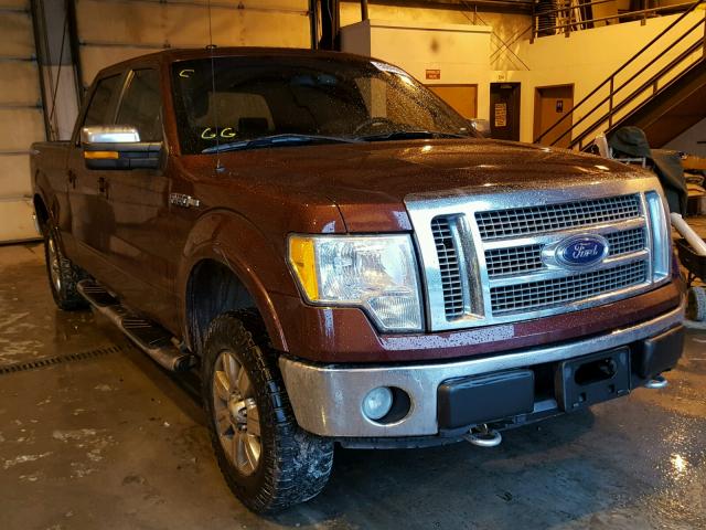 1FTPW14V89FA83728 - 2009 FORD F150 SUPER BURGUNDY photo 1