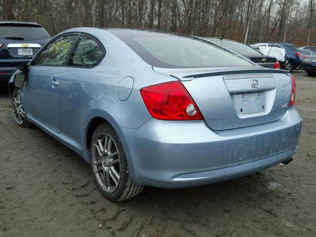 JTKDE167260084580 - 2006 TOYOTA SCION TC BLUE photo 3