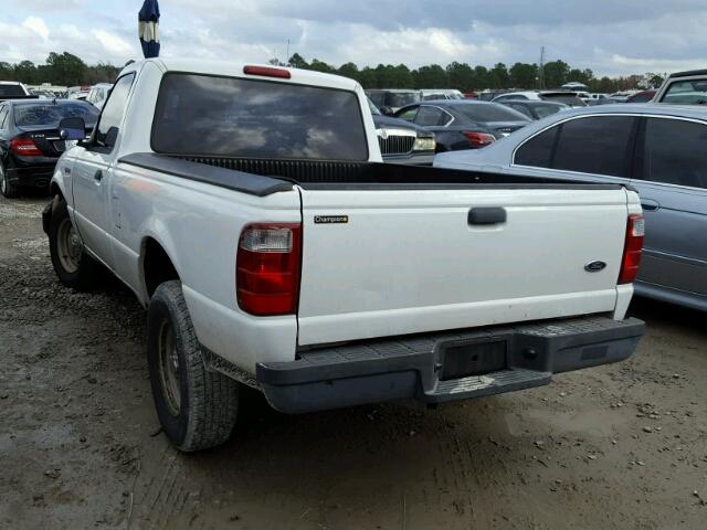 1FTYR10D55PA72747 - 2005 FORD RANGER WHITE photo 3