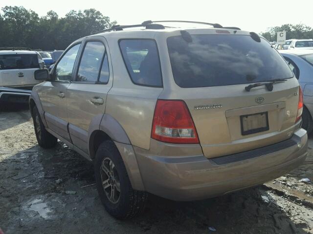 KNDJD733635098112 - 2003 KIA SORENTO EX GOLD photo 3