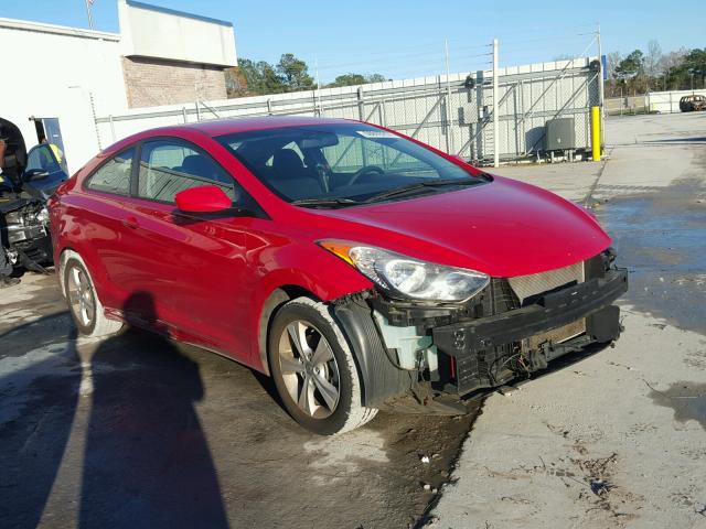 KMHDH6AE8DU019932 - 2013 HYUNDAI ELANTRA CO RED photo 1