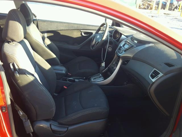 KMHDH6AE8DU019932 - 2013 HYUNDAI ELANTRA CO RED photo 5