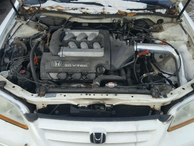 1HGCG16531A052611 - 2001 HONDA ACCORD EX WHITE photo 7