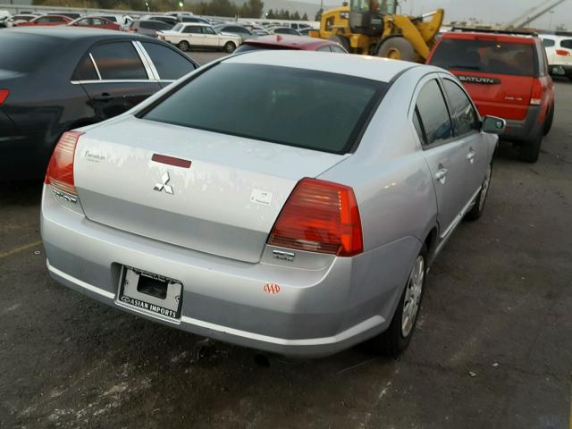 4A3AB36S64E124028 - 2004 MITSUBISHI GALANT LS SILVER photo 4