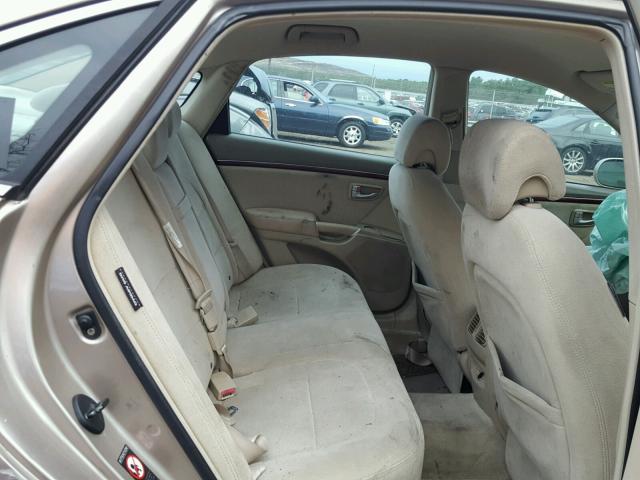 KMHFC46F16A074885 - 2006 HYUNDAI AZERA SE BEIGE photo 6