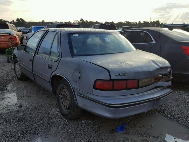 2G1WL54R6L1168654 - 1990 CHEVROLET LUMINA GRAY photo 3