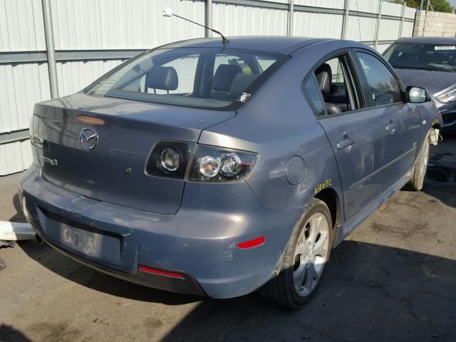 JM1BK324871761349 - 2007 MAZDA 3 S GRAY photo 4