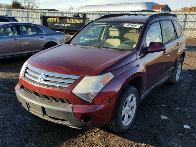 2S3DA217186125261 - 2008 SUZUKI XL7 MAROON photo 2