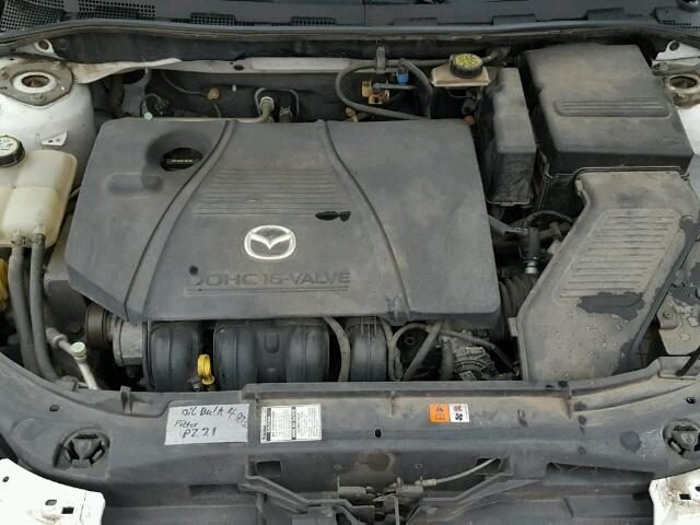 JM1BK12F451270487 - 2005 MAZDA 3 I WHITE photo 7