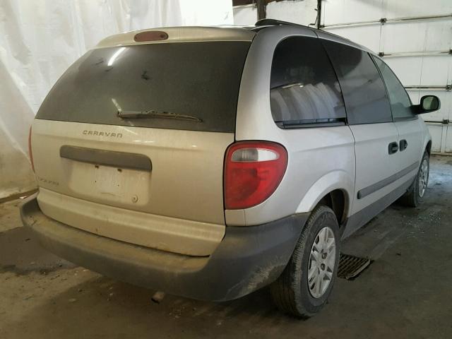 1D4GP25R36B614358 - 2006 DODGE CARAVAN SE SILVER photo 4