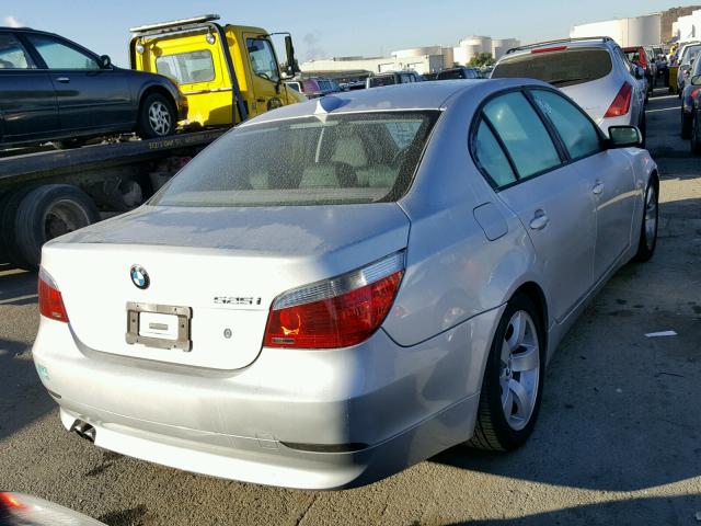 WBANA53514B167899 - 2004 BMW 525 I SILVER photo 4