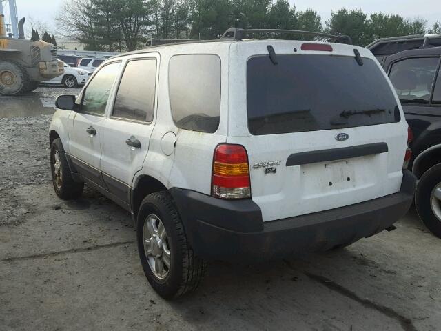 1FMYU93163KE18549 - 2003 FORD ESCAPE XLT WHITE photo 3