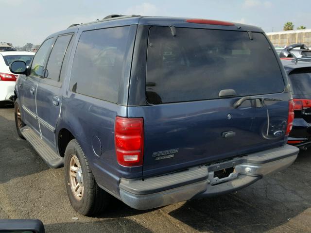 1FMRU1560YLB98583 - 2000 FORD EXPEDITION BLUE photo 3