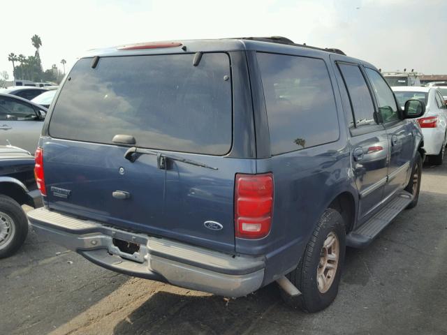 1FMRU1560YLB98583 - 2000 FORD EXPEDITION BLUE photo 4