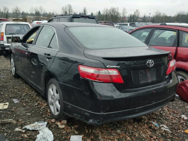 4T1BE46K88U202790 - 2008 TOYOTA CAMRY CE BLACK photo 3