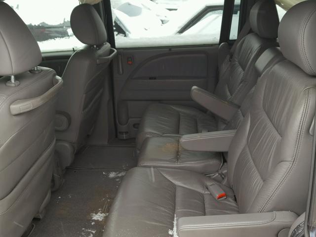 5FNRL3H61AB022830 - 2010 HONDA ODYSSEY EX BLUE photo 6