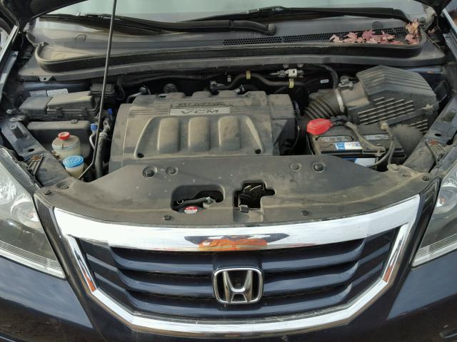 5FNRL3H61AB022830 - 2010 HONDA ODYSSEY EX BLUE photo 7