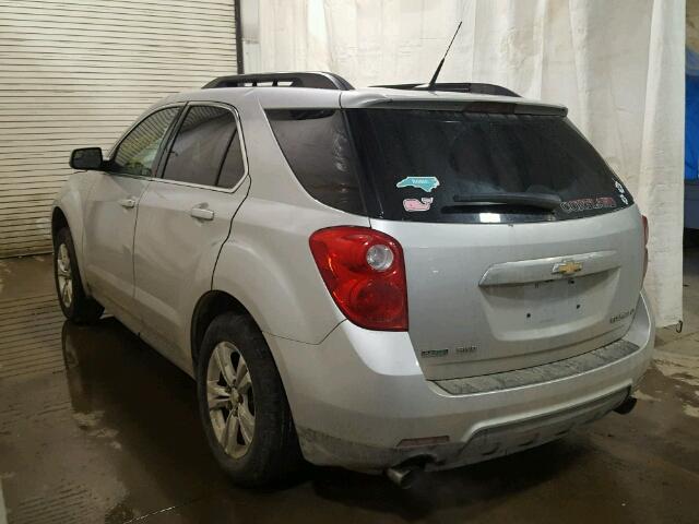 2GNFLNE5XC6176687 - 2012 CHEVROLET EQUINOX LT SILVER photo 3