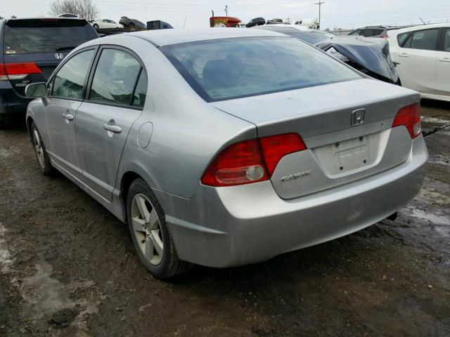 1HGFA16847L019848 - 2007 HONDA CIVIC EX SILVER photo 3