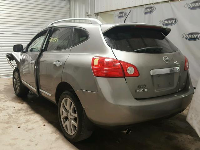 JN8AS5MT1CW260901 - 2012 NISSAN ROGUE S GRAY photo 3