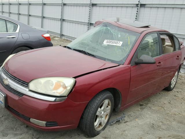 1G1ZU54864F149632 - 2004 CHEVROLET MALIBU LT RED photo 2