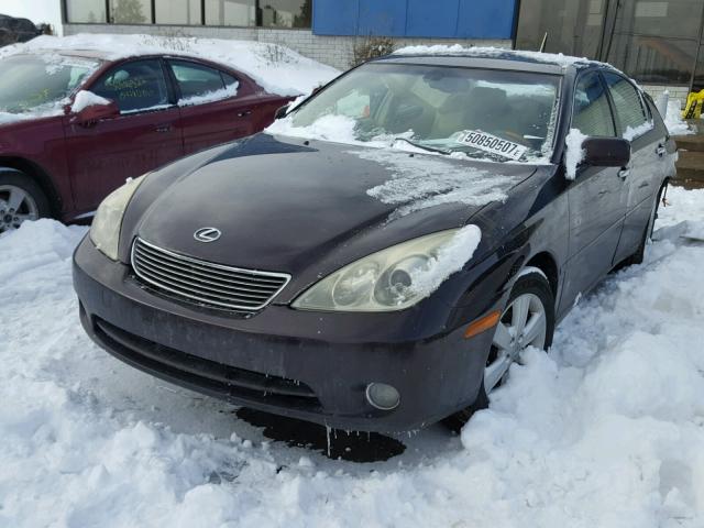 JTHBA30G355088524 - 2005 LEXUS ES 330 MAROON photo 2