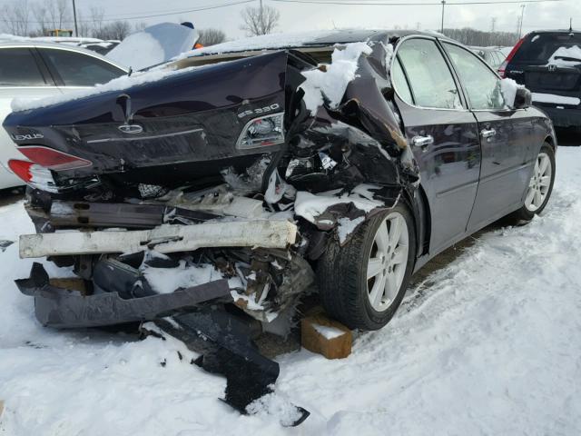 JTHBA30G355088524 - 2005 LEXUS ES 330 MAROON photo 4