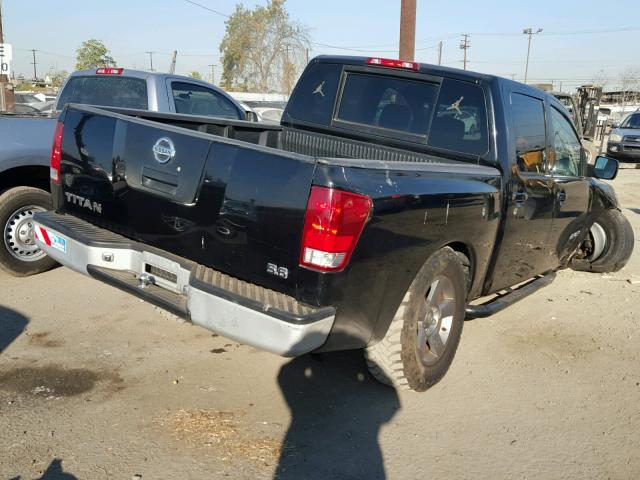 1N6AA07A26N570378 - 2006 NISSAN TITAN XE BLACK photo 4