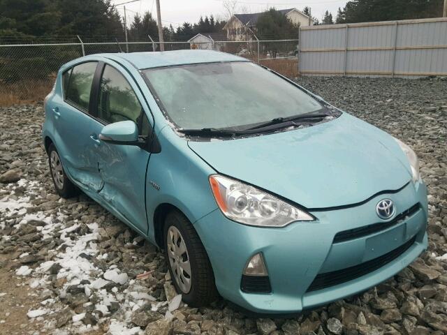 JTDKDTB34D1044380 - 2013 TOYOTA PRIUS C BLUE photo 1