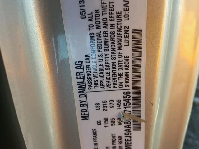 WMEEJ9AA8DK715456 - 2013 SMART FORTWO ELE 蓝色 照片 10