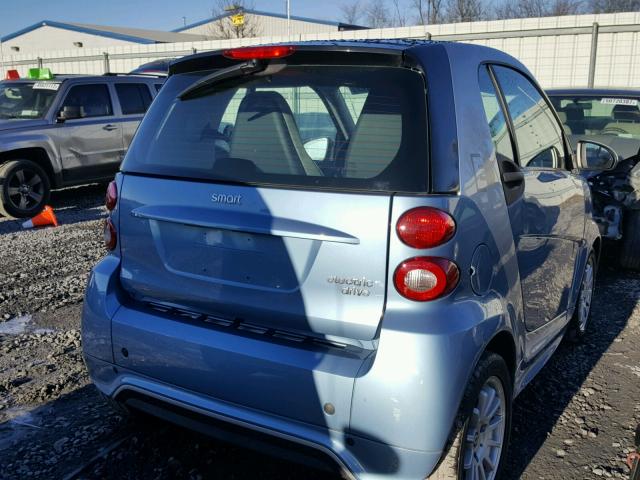 WMEEJ9AA8DK715456 - 2013 SMART FORTWO ELE BLUE photo 4