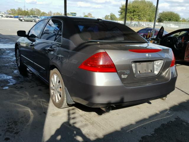 1HGCM66547A094137 - 2007 HONDA ACCORD EX GRAY photo 3