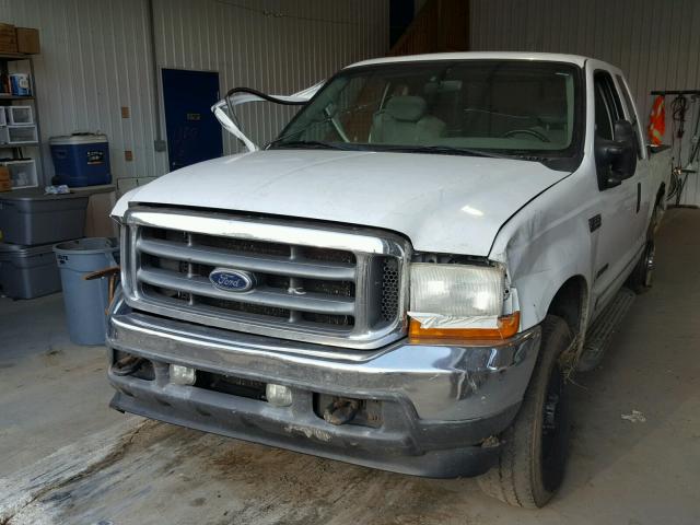 1FTNX21F41EC46604 - 2001 FORD F250 SUPER WHITE photo 2