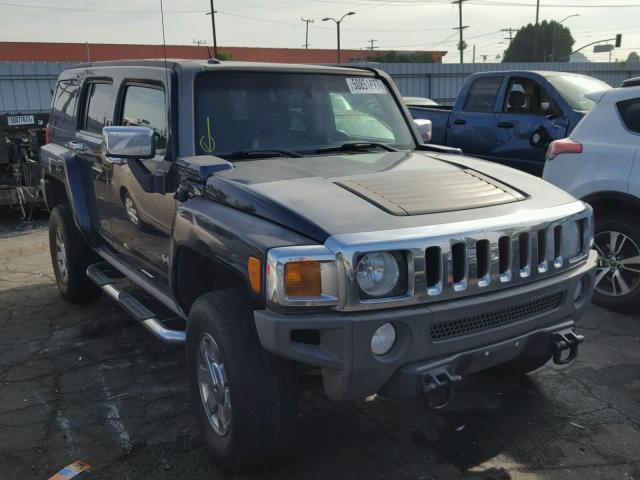 5GTDN13E878156954 - 2007 HUMMER H3 BLUE photo 1