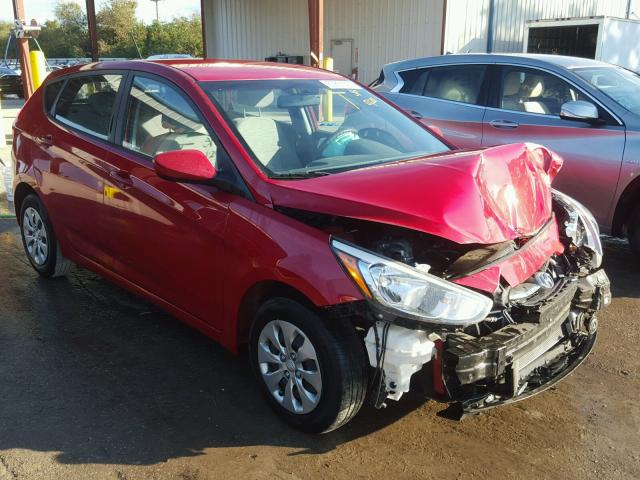 KMHCT5AE7FU224312 - 2015 HYUNDAI ACCENT GS RED photo 1