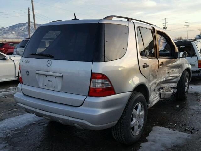 4JGAB57E63A410390 - 2003 MERCEDES-BENZ ML 350 SILVER photo 4