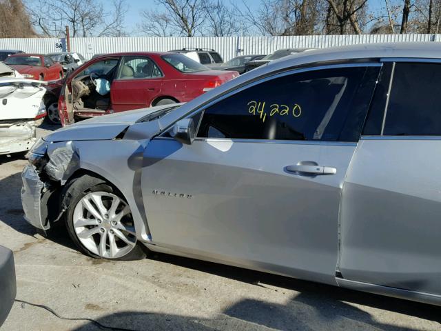 1G1ZE5ST8HF257423 - 2017 CHEVROLET MALIBU LT BLACK photo 9