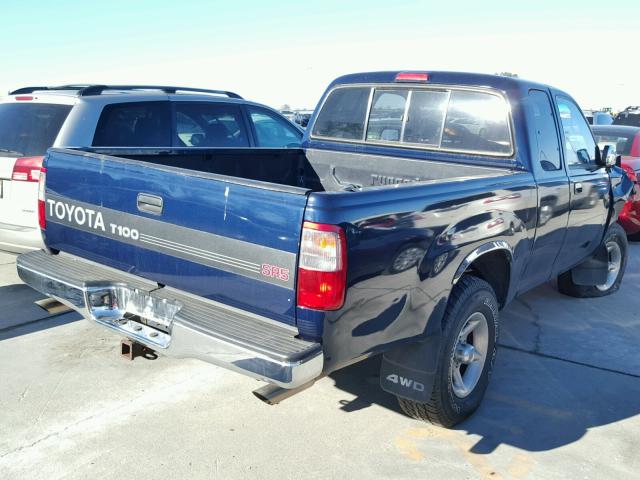 JT4UN24DXT0022524 - 1996 TOYOTA T100 XTRAC BLUE photo 4