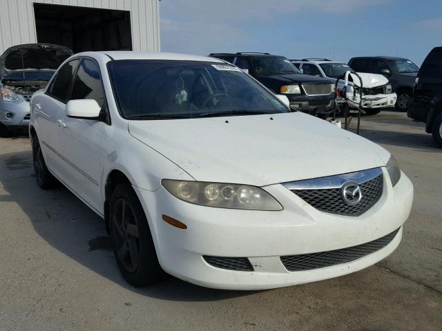 1YVFP80CX45N31837 - 2004 MAZDA 6 I WHITE photo 1