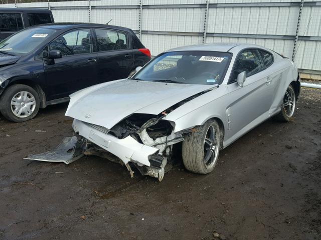 KMHHM65D16U223098 - 2006 HYUNDAI TIBURON GS SILVER photo 2