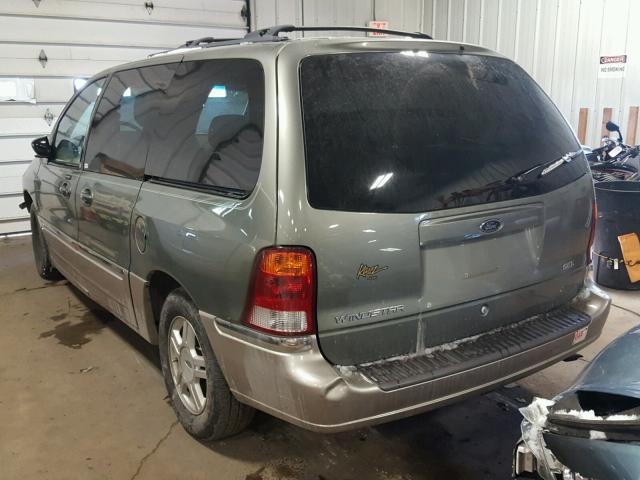 2FMZA53452BB81108 - 2002 FORD WINDSTAR S GREEN photo 3