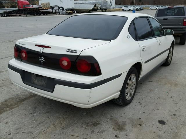 2G1WF52E449446879 - 2004 CHEVROLET IMPALA WHITE photo 4