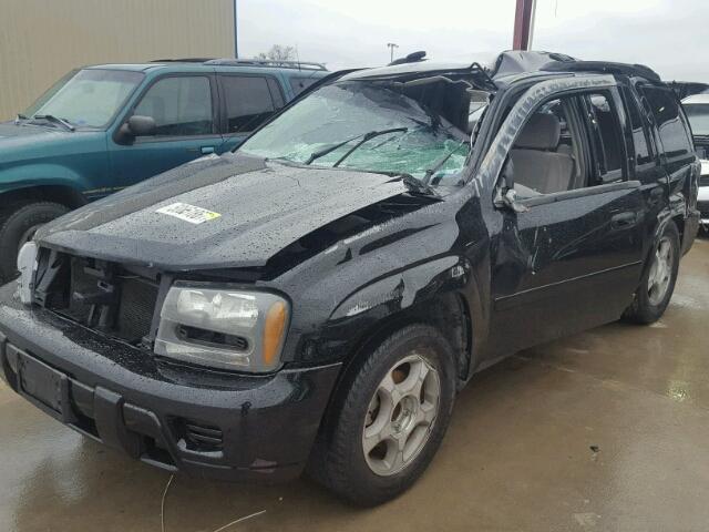 1GNDS13S072103861 - 2007 CHEVROLET TRAILBLAZE BLACK photo 2