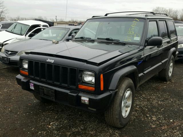 1J4FJ68S3WL200436 - 1998 JEEP CHEROKEE S BLACK photo 2