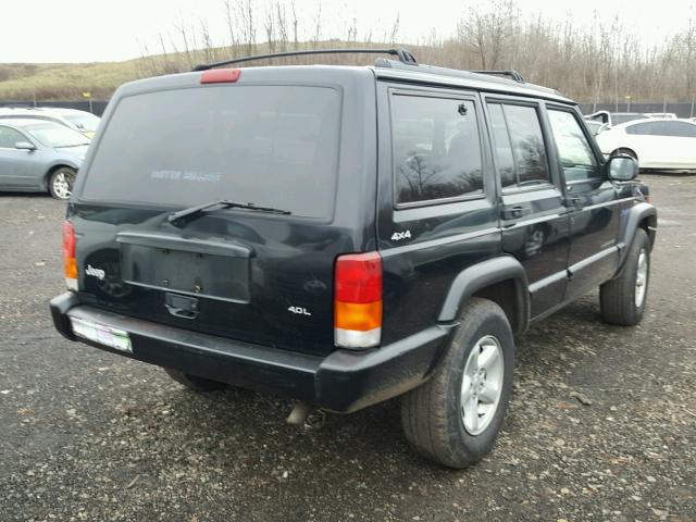 1J4FJ68S3WL200436 - 1998 JEEP CHEROKEE S BLACK photo 4