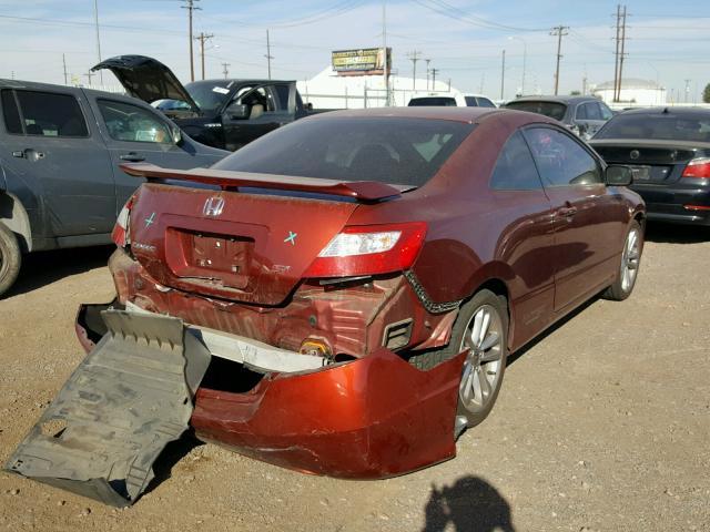 2HGFG21547H702230 - 2007 HONDA CIVIC SI RED photo 4