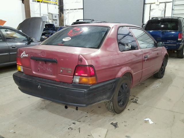 JT2AC52L2V0206954 - 1997 TOYOTA TERCEL CE MAROON photo 4