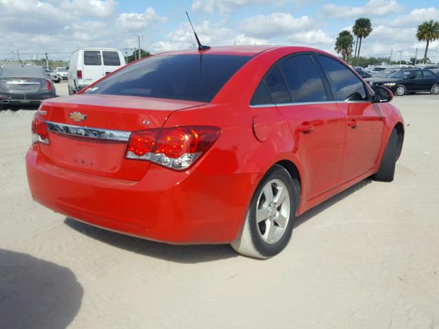 1G1PC5SB8E7115163 - 2014 CHEVROLET CRUZE LT RED photo 4