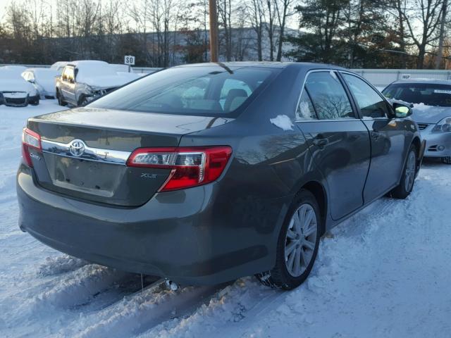 4T4BF1FK6DR335222 - 2013 TOYOTA CAMRY L GRAY photo 4