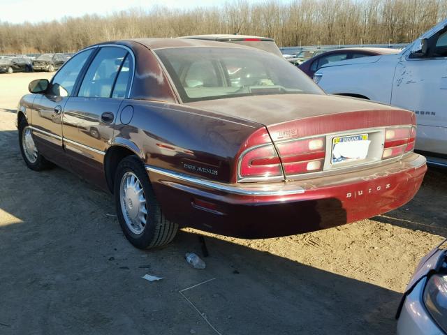 1G4CW52K1W4660200 - 1998 BUICK PARK AVENU MAROON photo 3